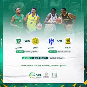الاتحاد السعودي لكرة السلة يحدد موعد الدور النصف النهائي والنهائي لكأس وزارة الرياضة